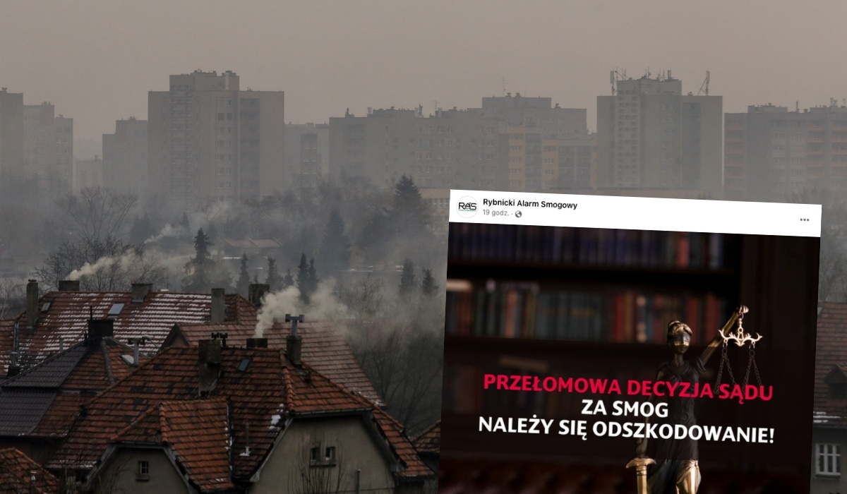 Sąd uznał, że mieszkaniec Rybnika ma prawo oddychać czystym powietrzem, dostanie 30 tysięcy odszkodowania