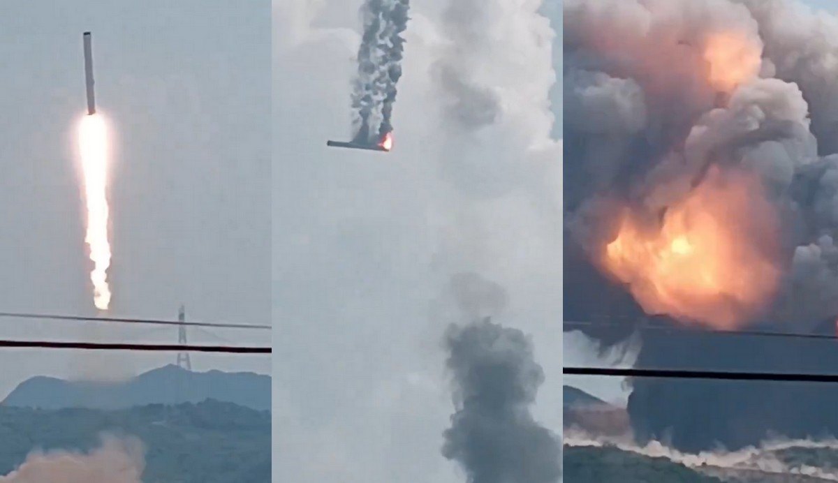 Chińska rakieta kosmiczna przez przypadek wystartowała i przez przypadek wybuchła