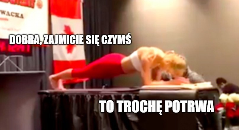 Dana Glowacka z Kanady pobiła rekord świata w robieniu ćwiczenia "deski"