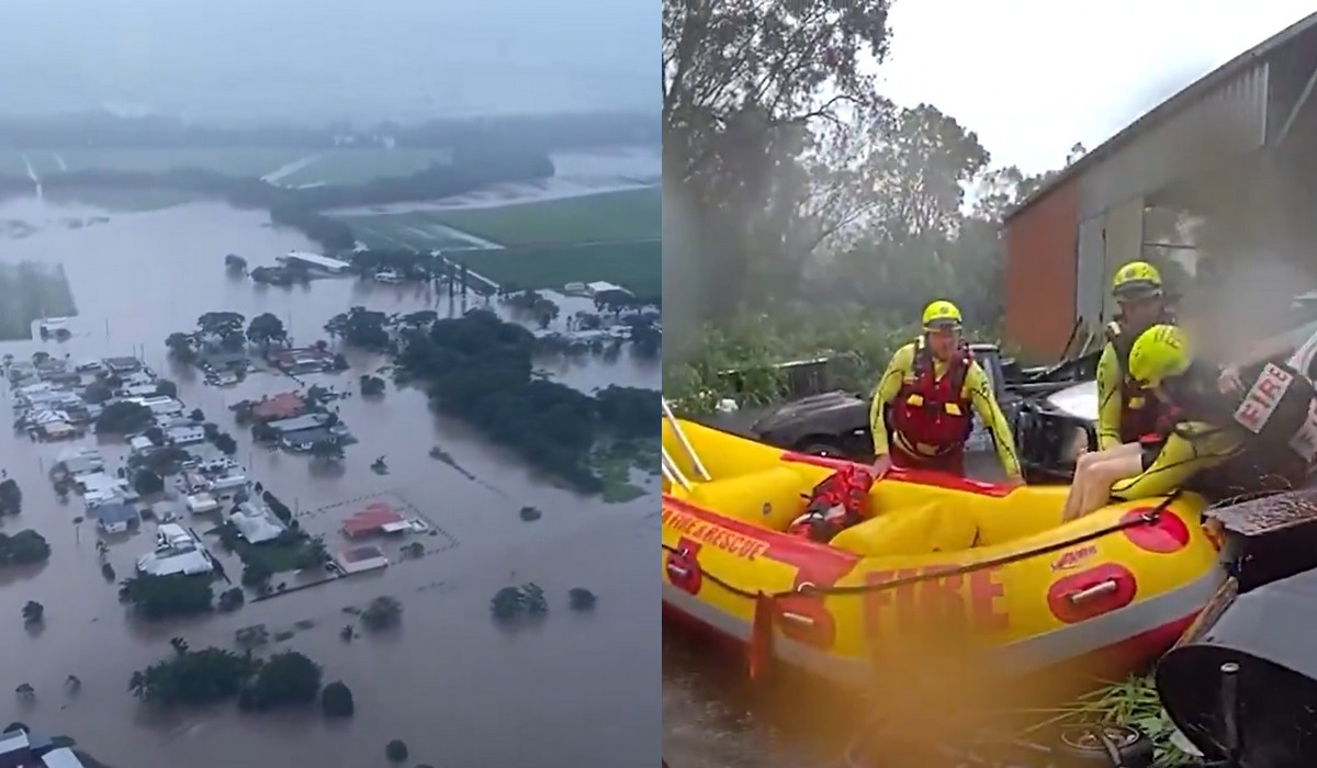 Australia zmaga się z wielką powodzią, która poza szkodami przenosi w nieoczekiwane miejsce krokodyle