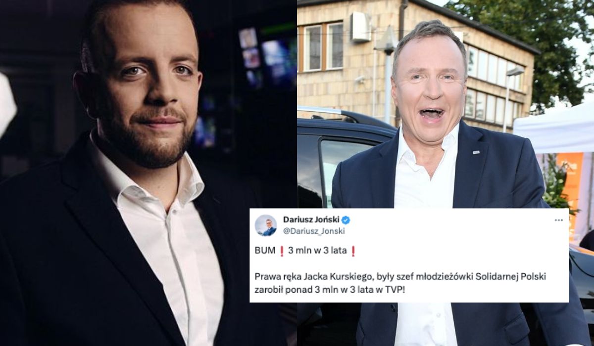 Pomocnik Jacka Kurskiego zarobił w TVP 3 mln zł w 3 lata. Pracę dostał bez zdanej matury
