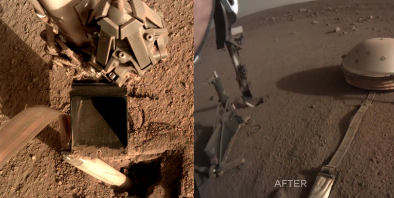 NASA naprawiła marsjańskiego łazika każąc mu przyłożyć sobie szpadlem
