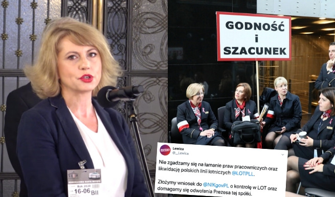 Związkowcy LOT-u zapowiadają protest: "mamy tu wszystkie patologie rynku pracy"