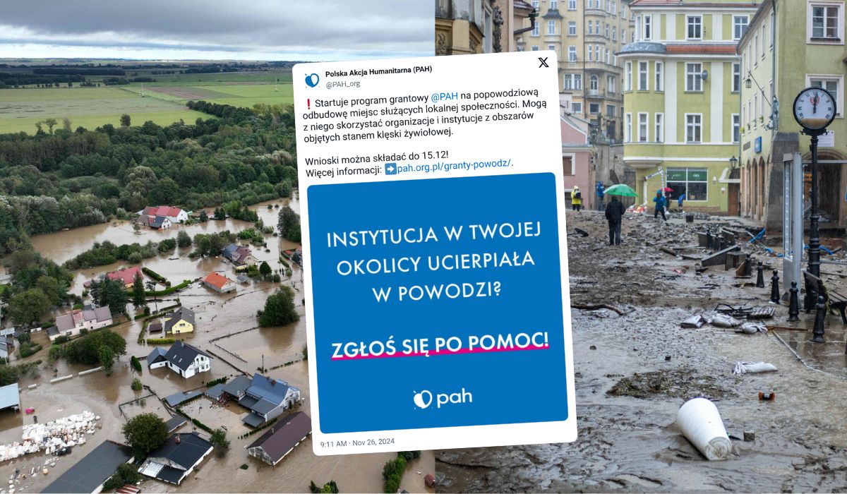 PAH pomoże powodzianom, ruszył program grantowy dla instytucji i organizacji