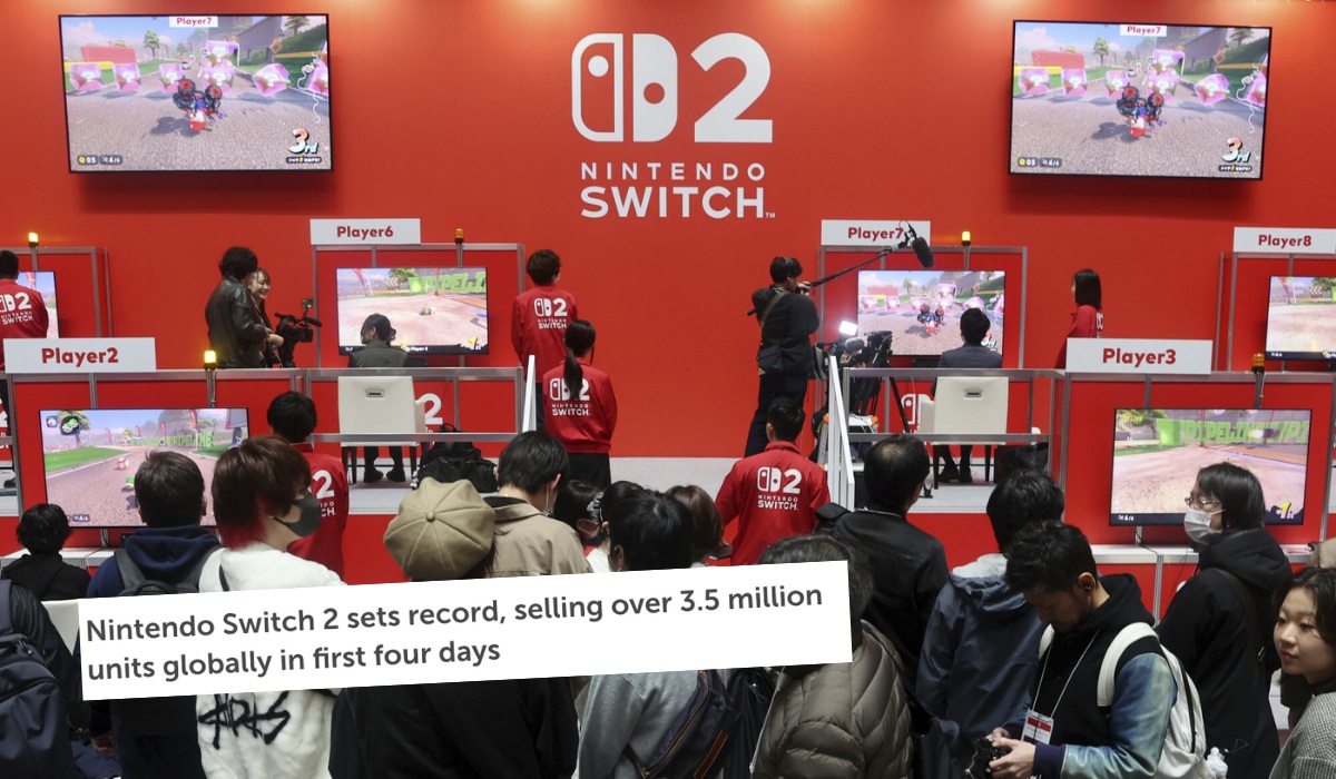Nintendo Switch 2 stał się najszybciej sprzedającą się konsolą w historii i to w kilka dni po premierze