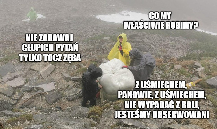 Azjaci wnieśli na Giewont ogromny ząb