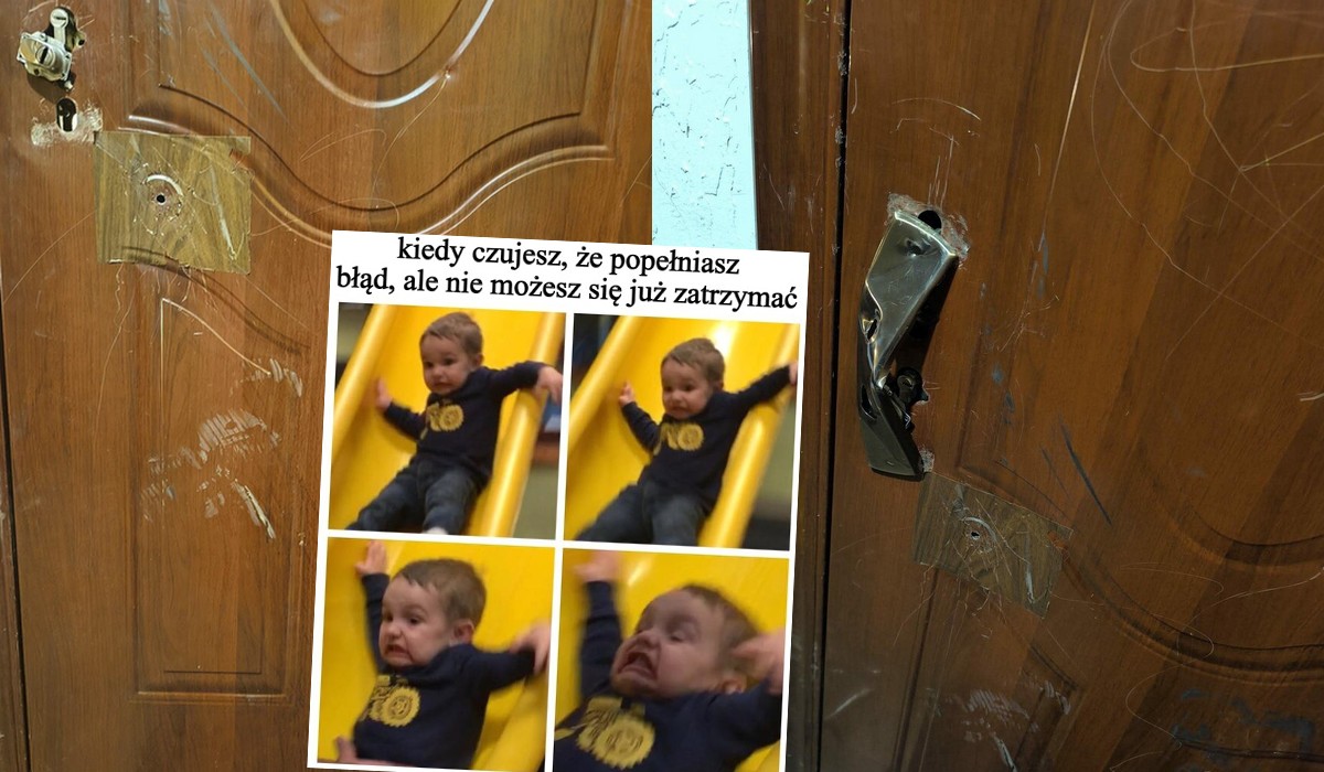 Kłodzko: dwie kobiety szukające zemsty zniszczyły drzwi i porobiły na nich napisy, ale pomyliły adres