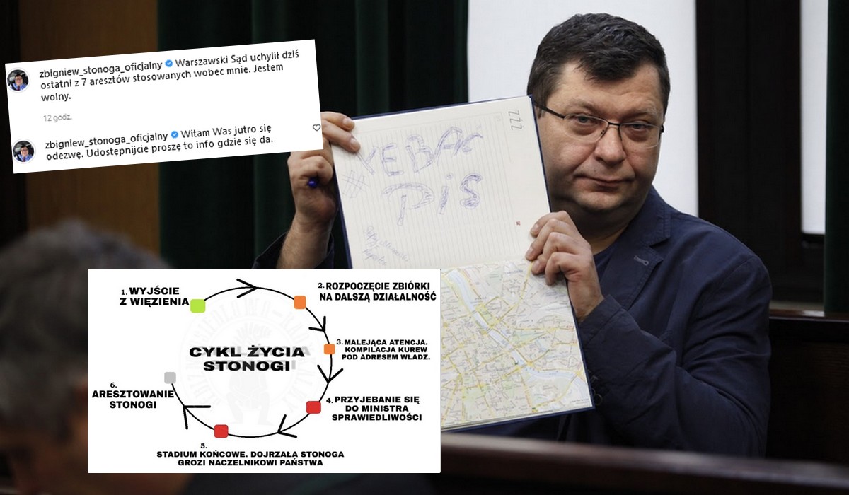 Zbigniew Stonoga wyszedł na wolność i zapowiada rychły powrót do nagrywania nowych przebojów