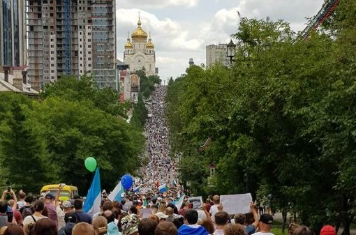 Kolejne antyputinowskie protesty na Dalekim Wschodzie Rosji
