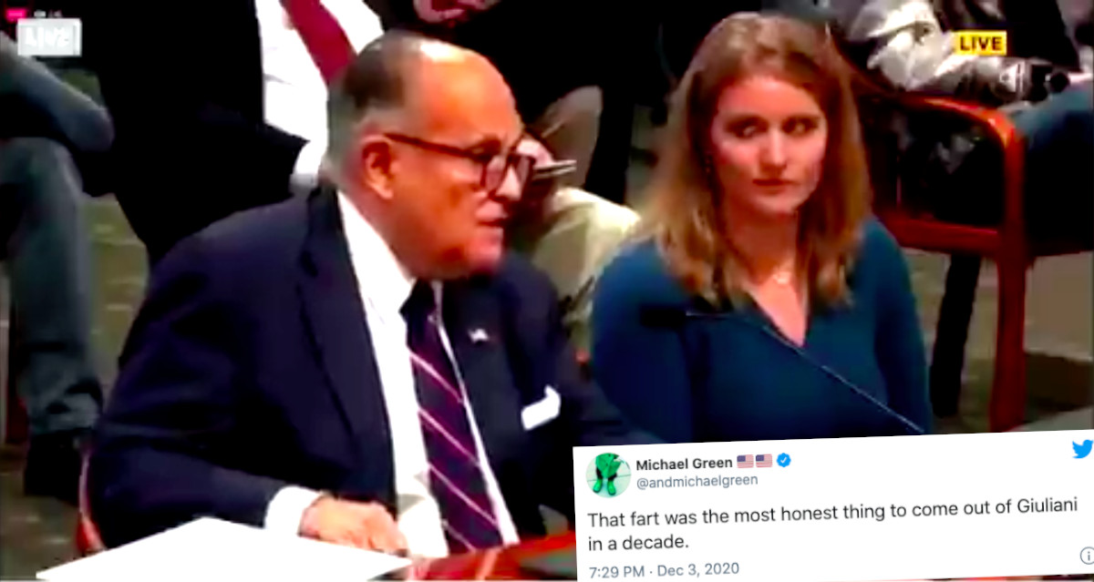 Rudy Giuliani oskarżony o puszczanie siarczystych bąków podczas rozprawy