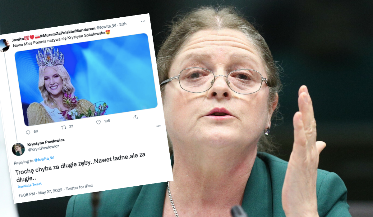Krystyna Pawłowicz krytycznie o nowej Miss Polonia, ocenia, że dziewczyna ma za długie zęby