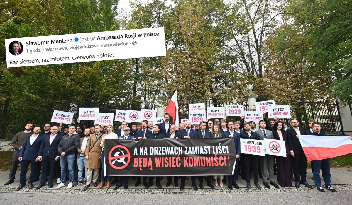 Konfederacja wypomniała Rosjanom historię tak jak Niemcom, tylko pod ambasadą