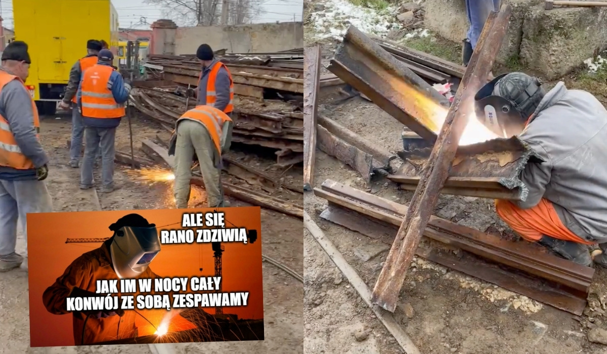 Ukraińscy spawacze połączyli siły i konstruują pułapki na czołgi