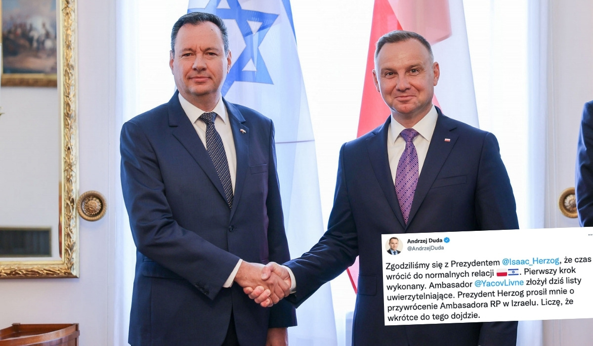 Izrael znowu ma ambasadora w Polsce i ma być zgoda, polskiego ambasadora w Izraelu na razie nie ma