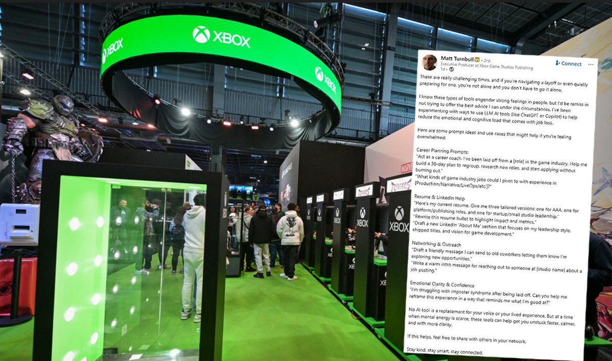 Producent z Xbox zmaga się z krytyką, po tym jak doradził zwolnionym pracownikom szukanie pomocy u AI
