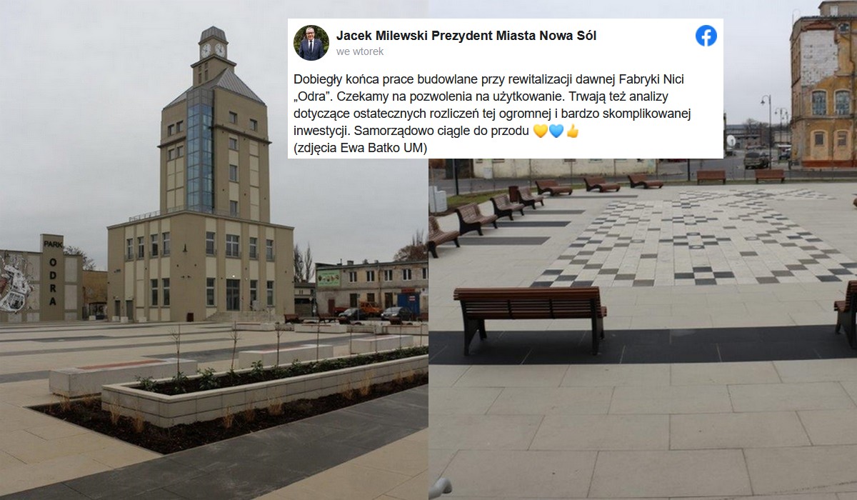 Nowa Sól: prezydent pochwalił się jeszcze jedną "rewitalizacją", czyli drogą betonozą