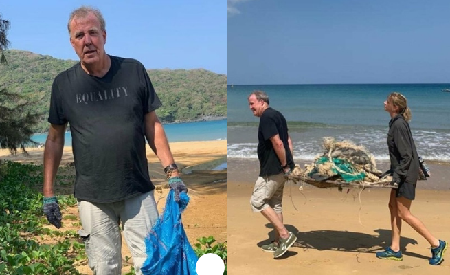 Jeremy Clarkson wykorzystał przerwę w pracy w Wietnamie i pozbierał śmieci
