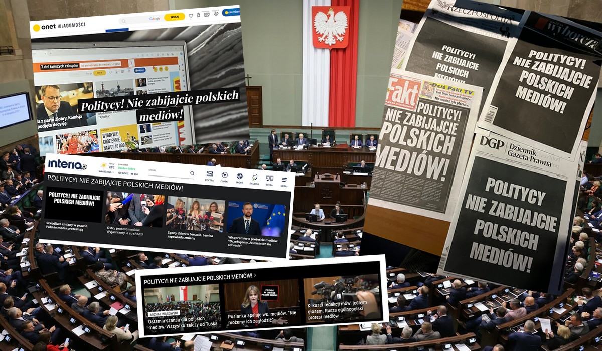 Media protestują: rząd nie stanął w ich obronie, tylko zrobił dobrze cyfrowym gigantom