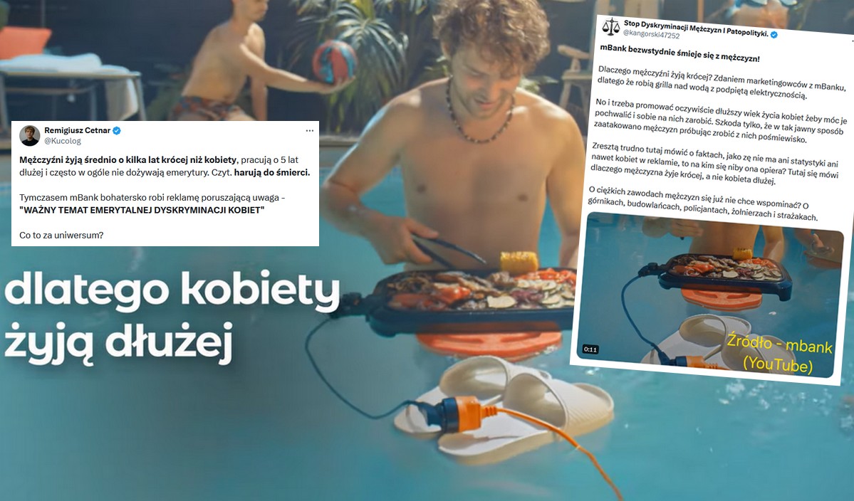 mBank krytykowany za reklamę "Kobiety żyją dłużej... również na emeryturze"