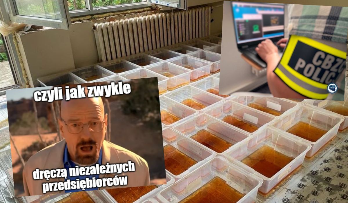 Breaking Bad Konin: policja rozbiła interes chemika i kolegów, produkowali całą górę mefedronu