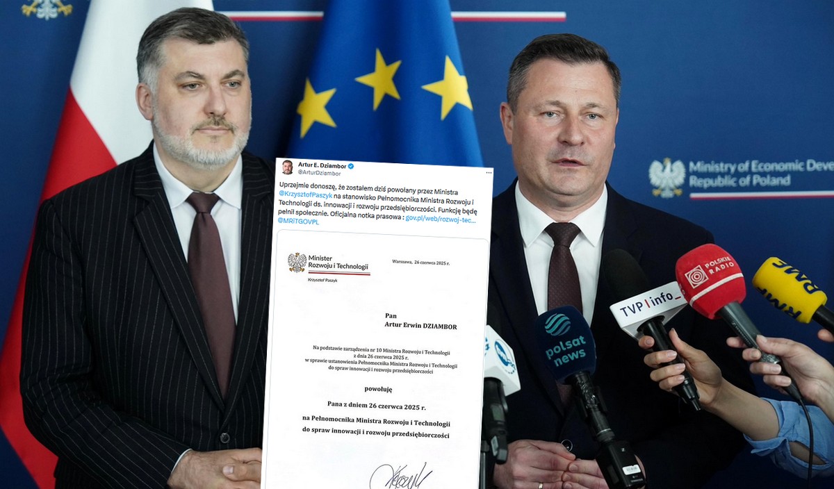 Artur Dziambor, były polityk Konfederacji, został pełnomocnikiem w resorcie rozwoju