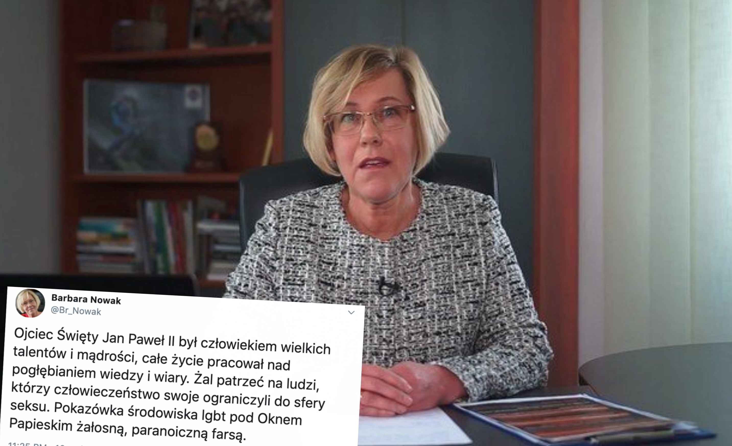 Barbara Nowak o protestujących pod kurią: człowieczeństwo ograniczyli do sfery se*su