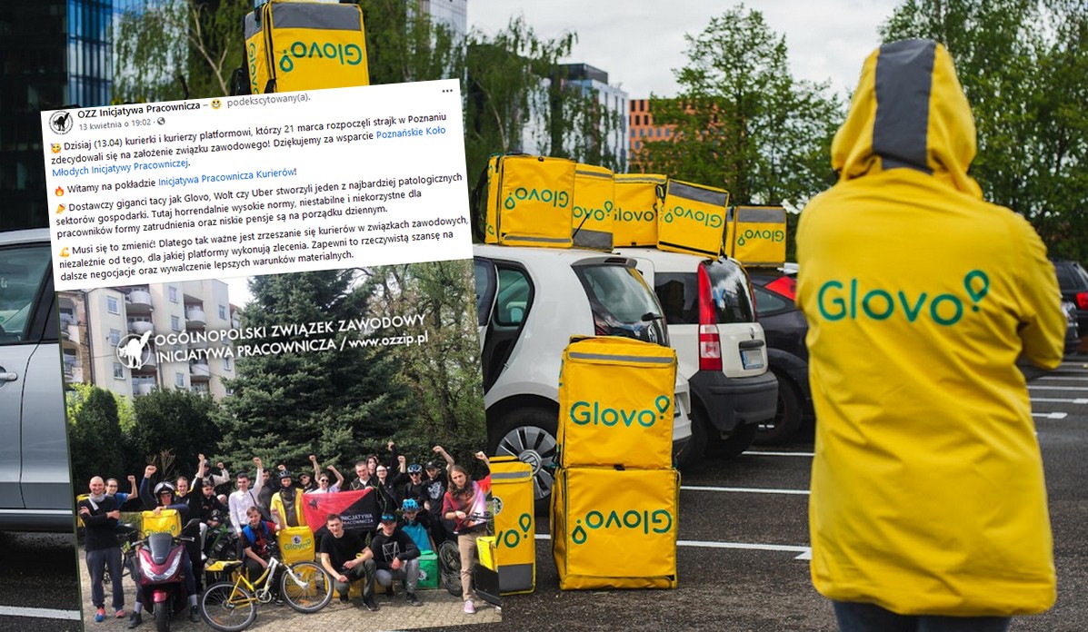 Kurierzy pracujący przez aplikacje postanowili założyć związek zawodowy