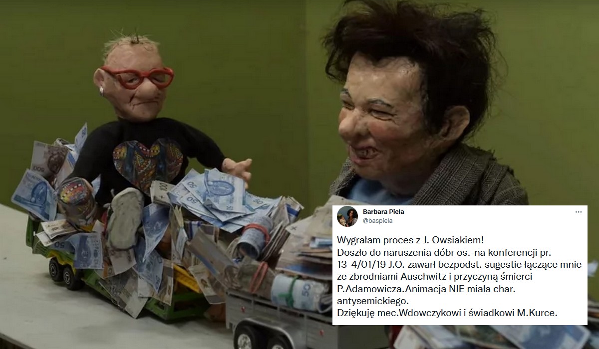 Owsiak ma przeprosić autorkę animacji w TVP Info, w której brał pieniądze od Gronkiewicz-Waltz