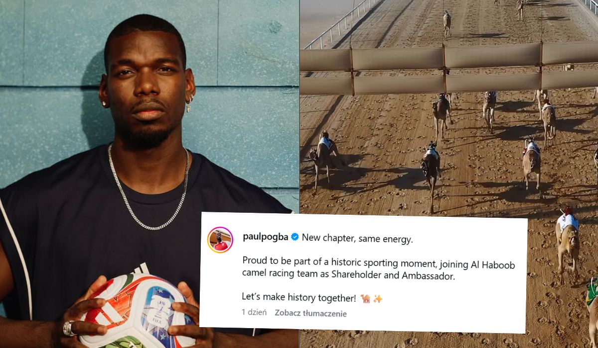 Paul Pogba, gwiazda piłki nożnej, postanowił zostać potentatem wyścigów wielbłądów