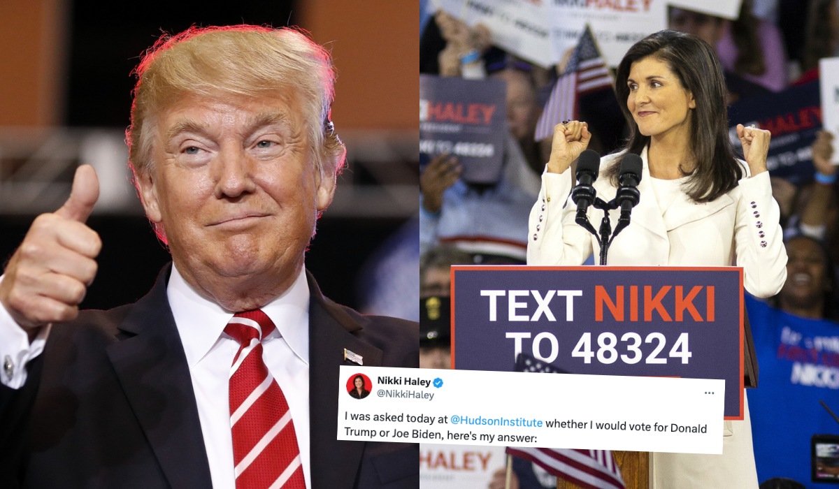 Nikki Haley mówi że zagłosuje na Trumpa, bo Biden to "katastrofa"