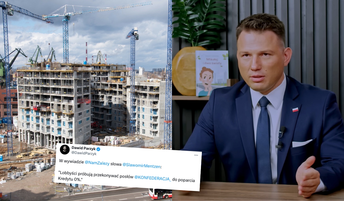 Mentzen alarmuje, że lobbyści chcą przekonać Konfederację do kredytu 0%