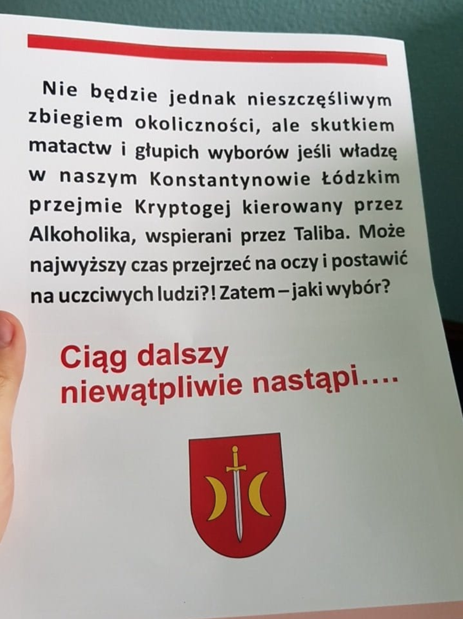 Kampania w Konstantynowie Łódzkim rozpoczęta