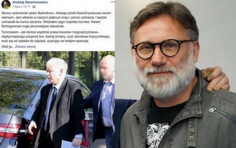 Saramonowicz: "Dlaczego zbolałym prezesem PiS-u zajmują się jakieś lekarskie konowały?”