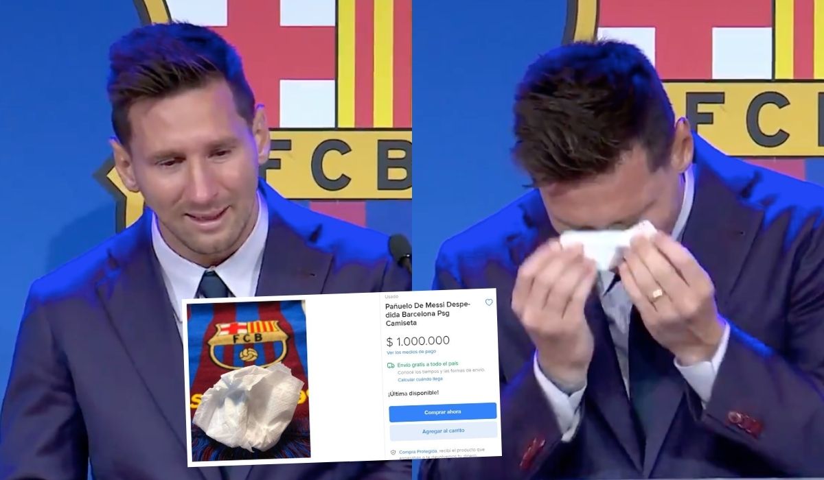 Chusteczka, którą Messi wycierał sobie łzy, trafiła na aukcję i kosztuje milion dolarów