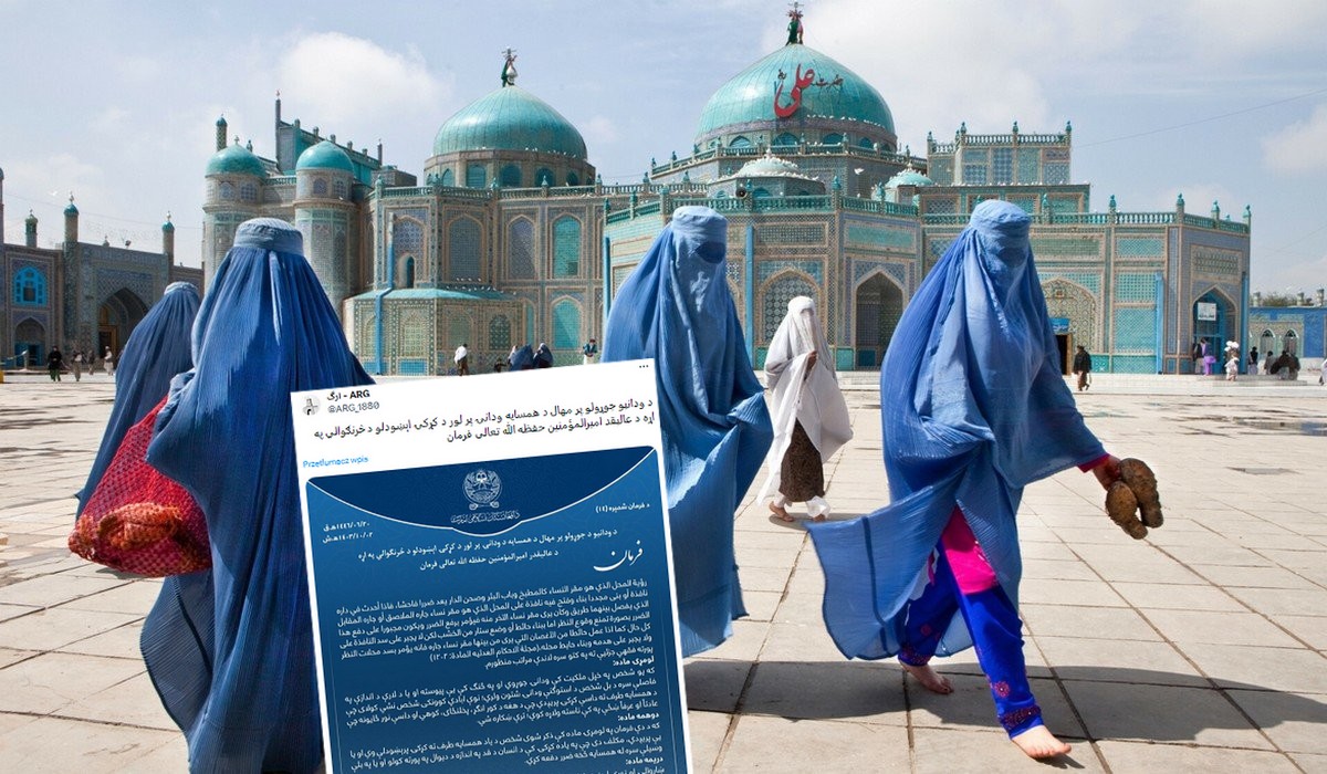 Afganistan: talibowie wydali dekret zakazujący montowania okien w miejscach, w których można podglądać kobiety