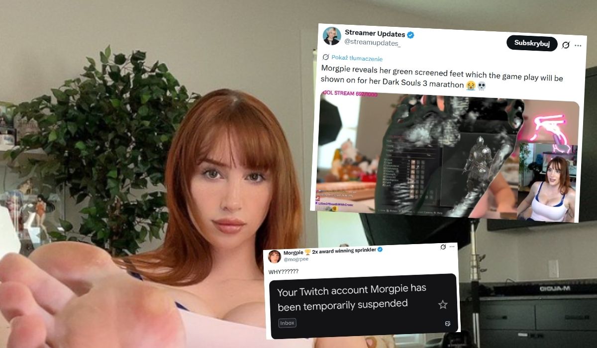 Streamerka Twitch Morgpie została zbanowana po użyciu stóp jako greenscreena do streamowania rozgrywki z Dark Souls 3