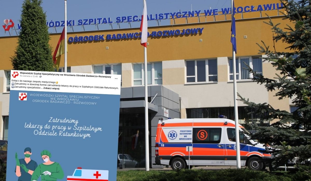 Wrocław: jeden ze szpitali musiał odmówić pacjentom pomocy i zamknąć SOR, powodem brak personelu