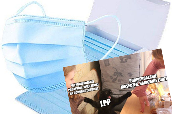 Newsweek: LPP wykupiło maseczki niby dla potrzebujących, a naprawdę do fabryk w Chinach
