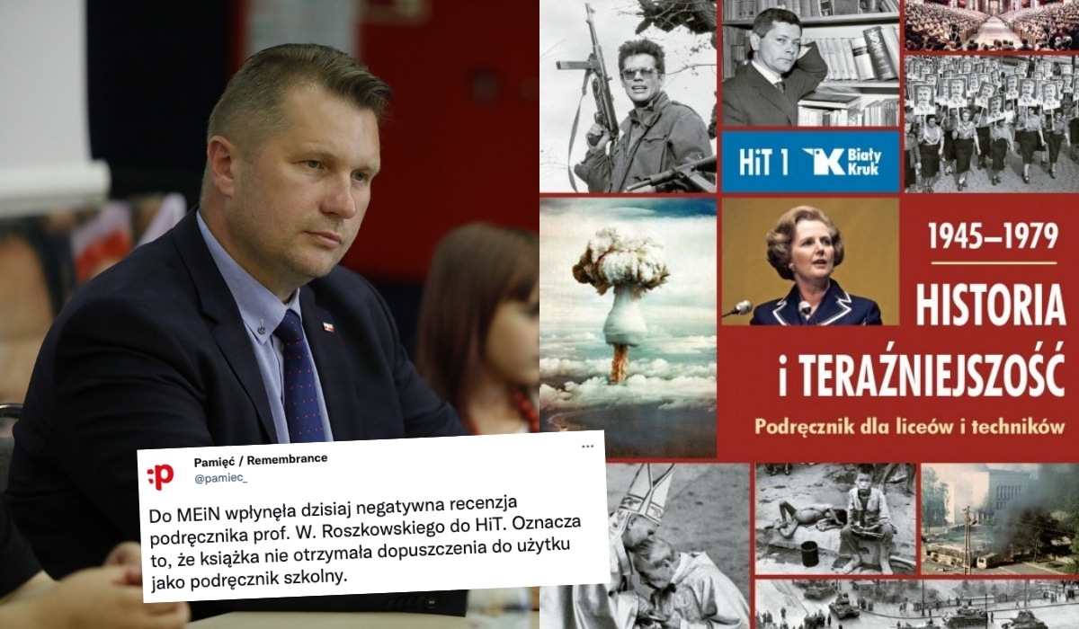 Chwalony przez ministra Czarnka podręcznik do HiT dostał negatywną opinię językową