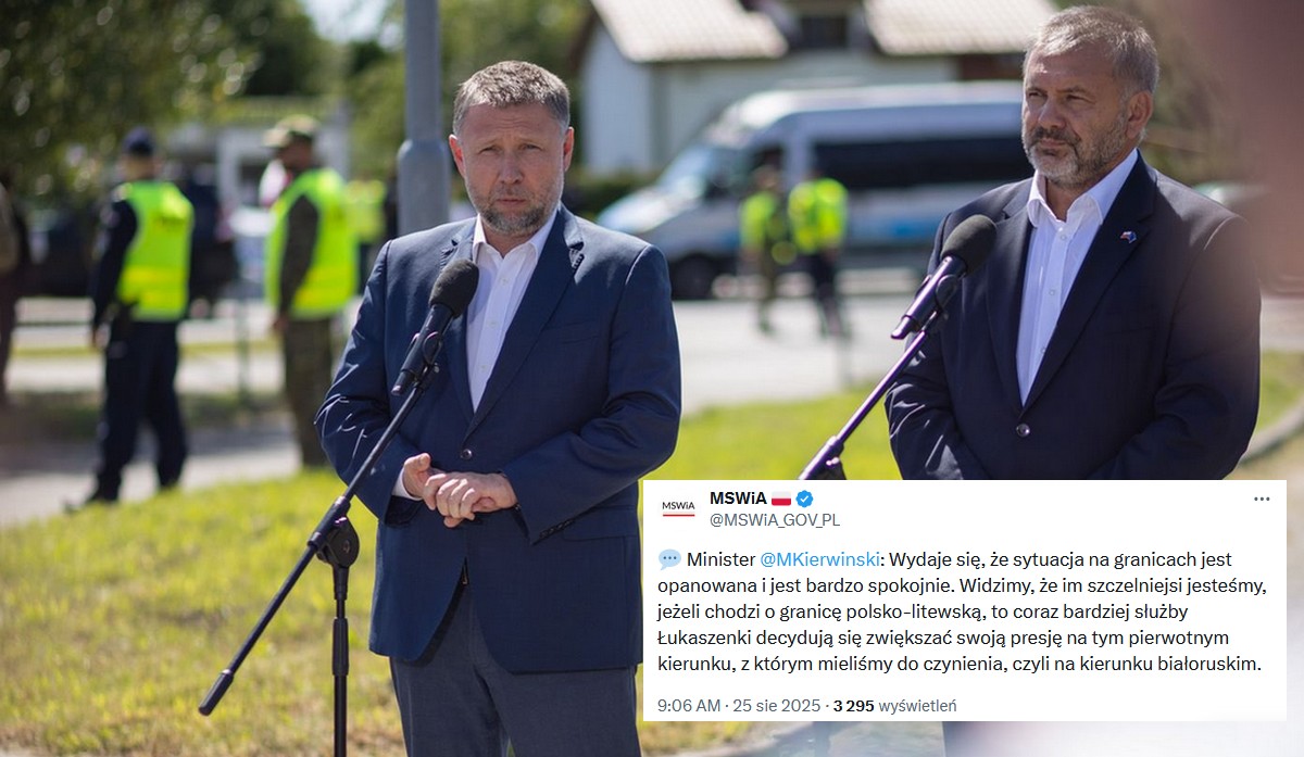 Minister spraw wewnętrznych zwraca uwagę, że wkrótce Białoruś będzie jeszcze śmielej przerzucać nam migrantów