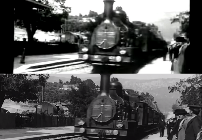 Film braci Lumiere z 1896 został przerobiony tak, jakby był nakręcony wczoraj
