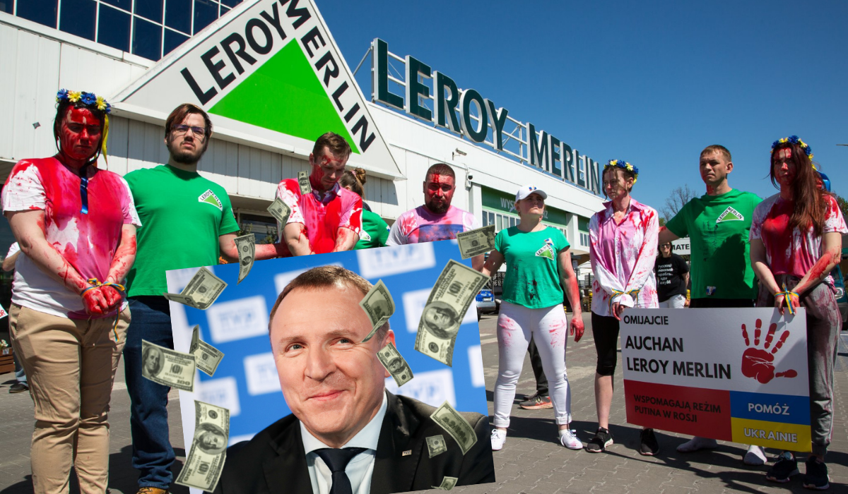 Leroy Merlin mocno sypnął pieniędzmi na reklamy, od kiedy okazało się, że dalej zarabia w Rosji