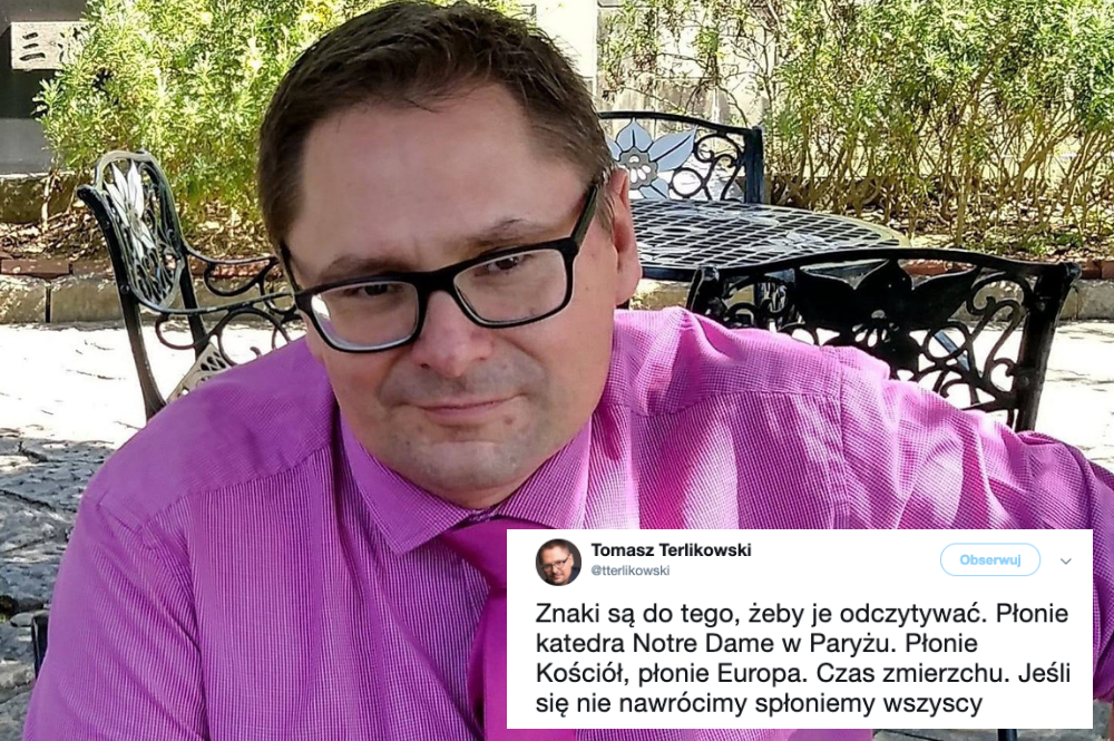 Terlikowski o pożarze Notre Dame w Paryżu: spłoniemy wszyscy