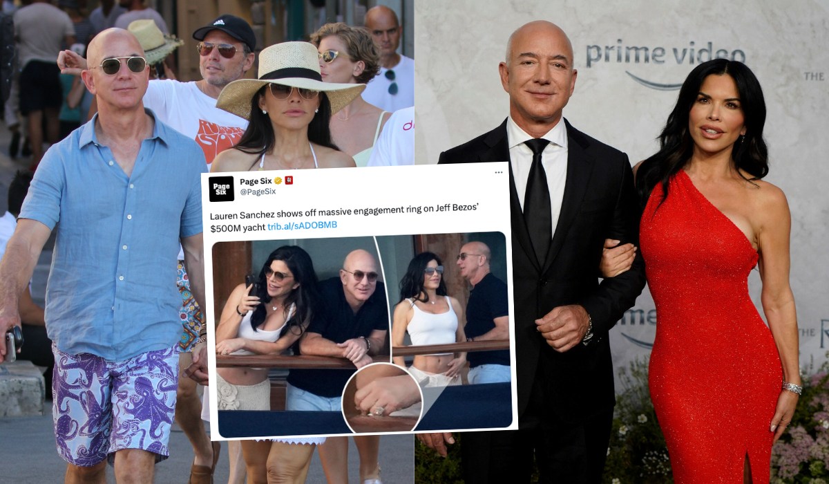 Narzeczona Bezosa zaczęła szpanować pierścionkiem z diamentem za 2,5 mln dolarów