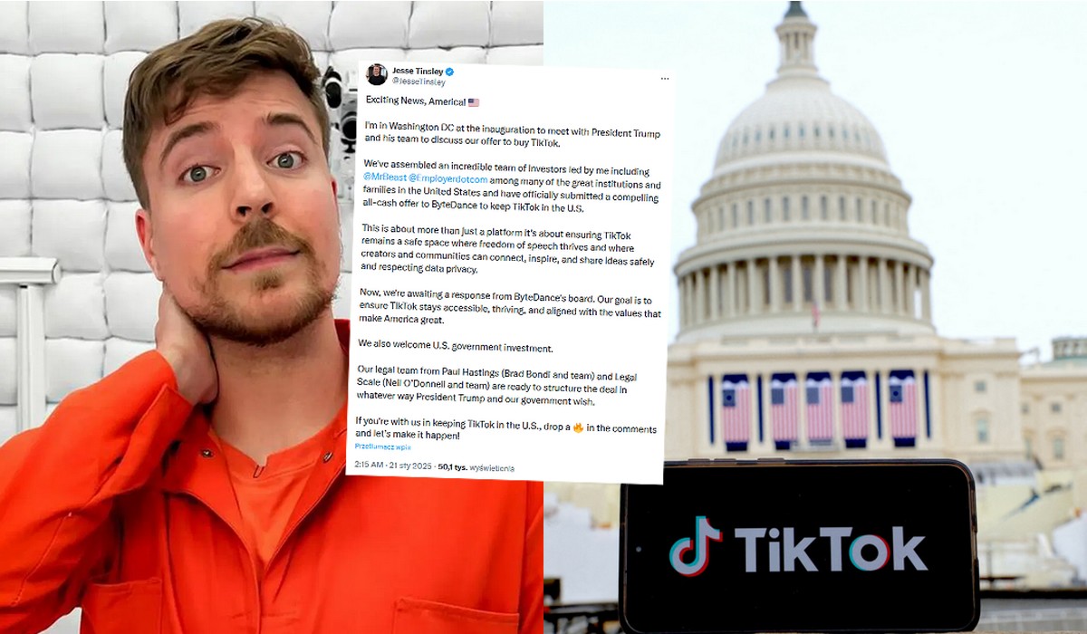MrBeast włączył się do gry o przejęcie TikToka, ma inwestora i mocną pozycję jako gwiazda platformy