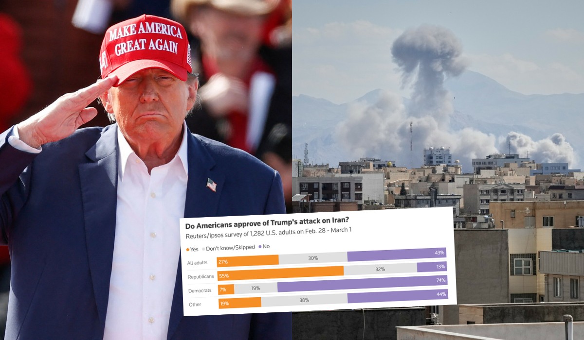 Sondaż: tylko 27% Amerykanów popiera atak na Iran