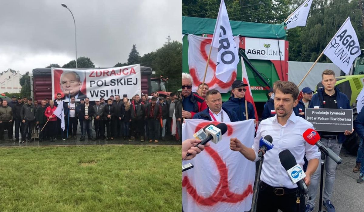 Agrounia znowu protestuje, zablokowano 14 miejsc w całej Polsce