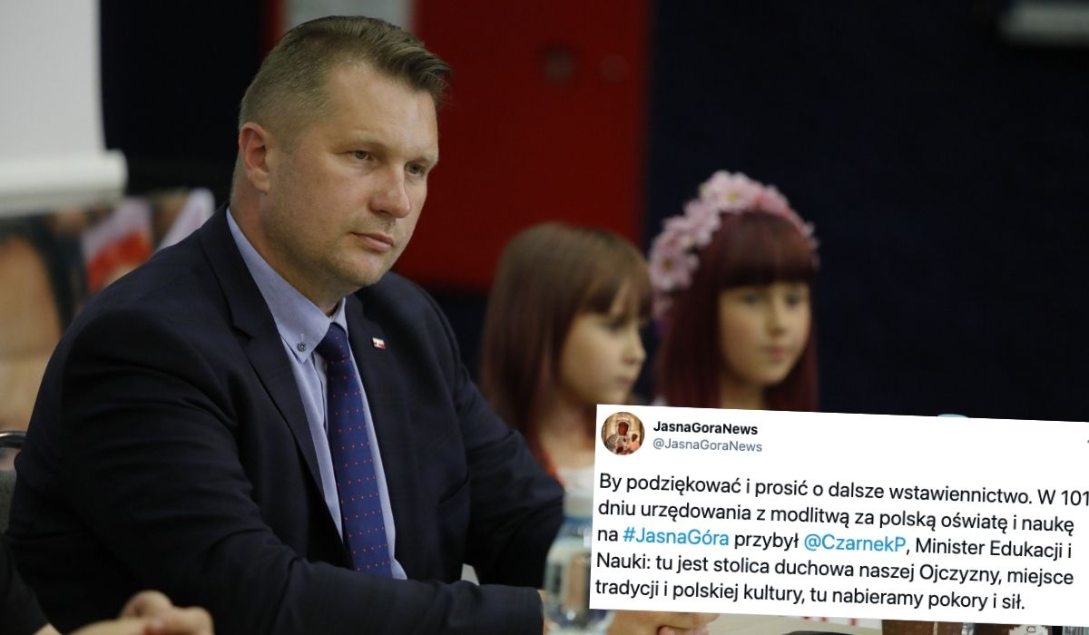 Minister Czarnek "zawierzył siebie" na Jasnej Górze i ogłosił, że utworzy dyscyplinę "nauk o rodzinie" 