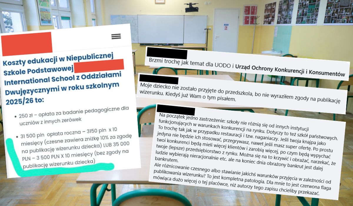 Prywatna podstawówka niechcący uruchomiła dyskusję o etyce, dając zniżki za prawo do wizerunku dzieci