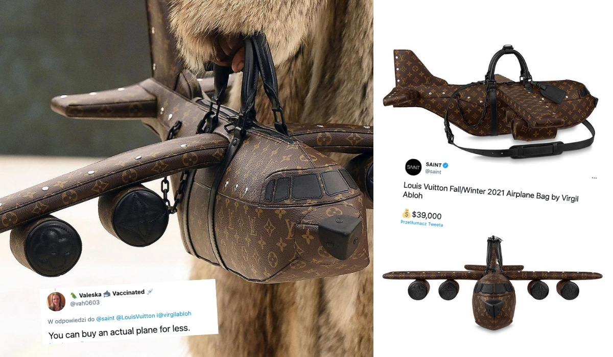 Nowe torebki LV w kształcie samolotu są droższe niż niektóre samoloty